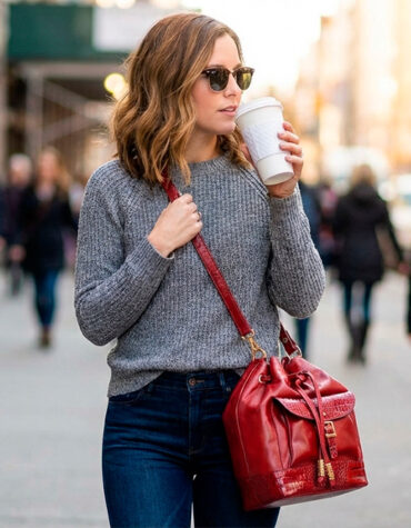 Dicas de look com bolsa saco Dicas de look com bolsa saco